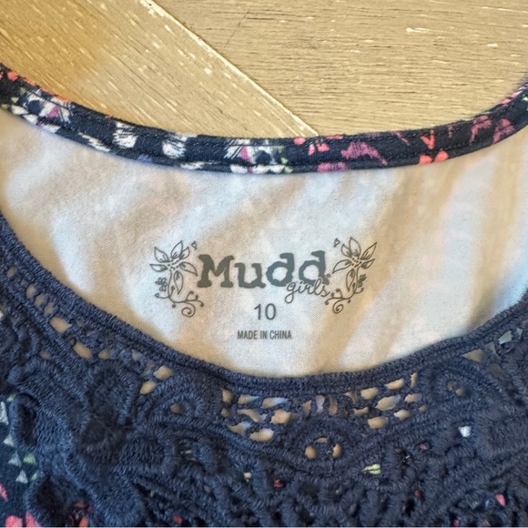 Mudd Blue Puff Sleeve Cold Shoulder A-Line Dress - Picture 4 of 6